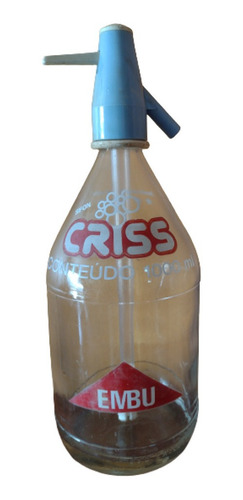 Garrafa Antiga Sifão Água Mineral Criss Embu Sp Para Coleção (Usado)
