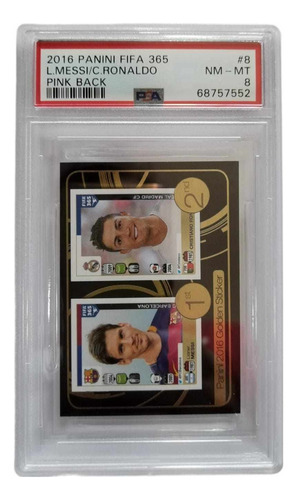 Lionel Messi / Cristiano Ronaldo Psa 8 Tarjeta Certificada  