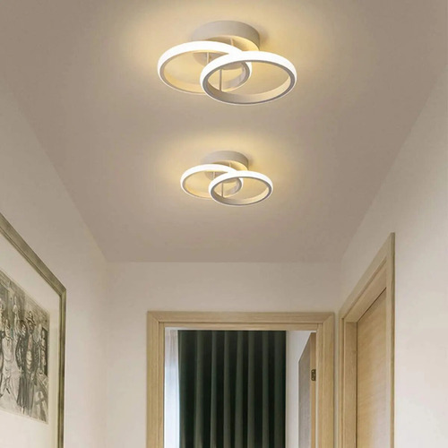 Lámpara De Techo Led Para Baño De Pasillo, 3 Colores A