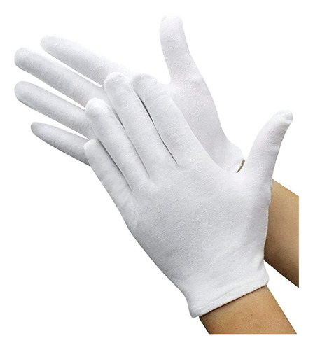 Guantes Hidratantes De Algodn Blanco 100 , Talla Extra Grand