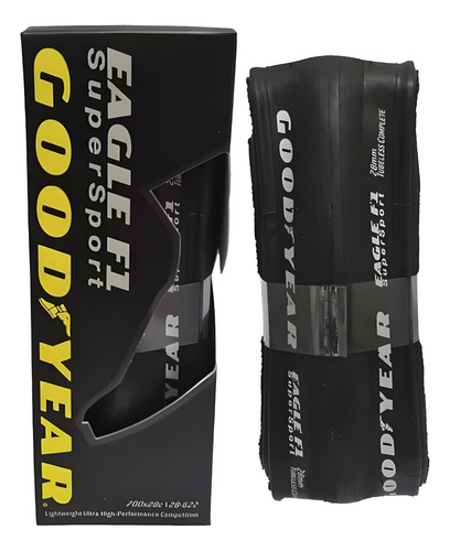 Pneu De Bike Goodyear Eagle F1 Supersport Tubeless Complete Cor Preto/preto