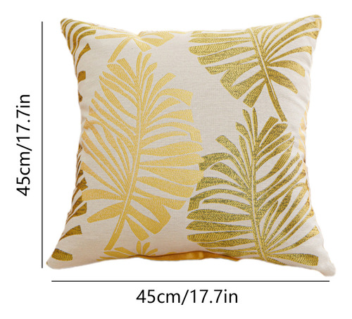 Funda De Almohada Con Forma De Hoja De Palmera Para Sofá Mes
