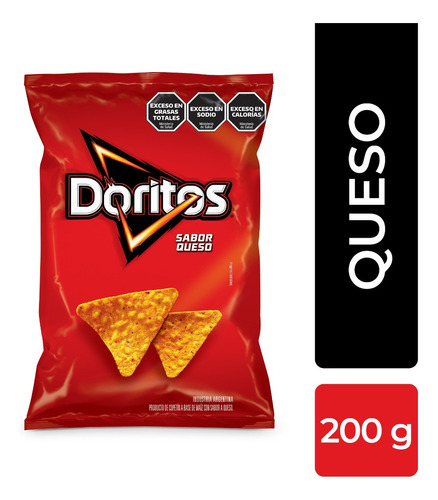 Doritos snack queso bolsa de 200g