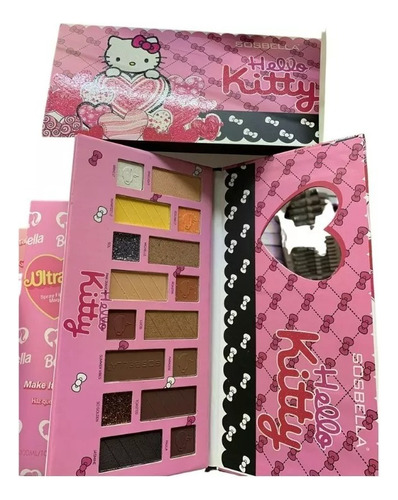 Paleta Sombras Para Ojos 16 Tonos Hello Kitty Set