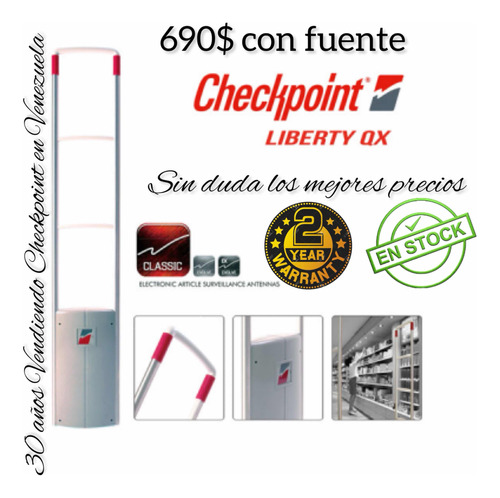 Checkpoint Antena De Seguridad Qx Para Proteger Mercancía