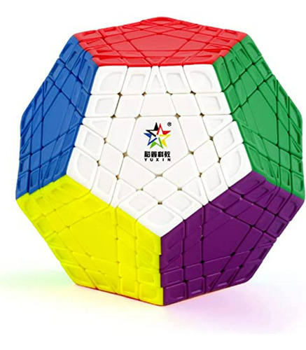 Yuxin Gigaminx Stickerless 5x5, Cubo De Velocidad 12 Caras