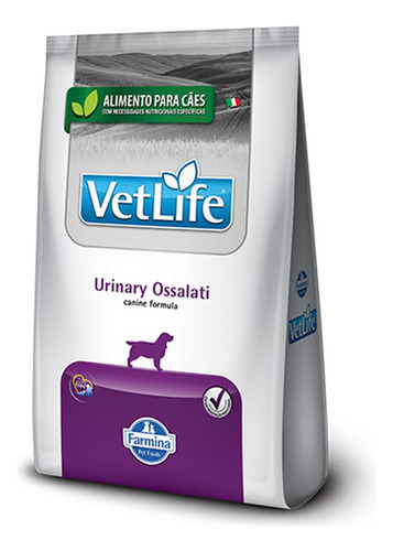 Ração Farmina Vet Life Urinary Ossalati Cães Adultos 2kg