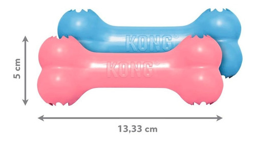 Imagen 2 de 9 de Kong Goodie Bone Puppy Juguete Perro Cachorro Forma De Hueso
