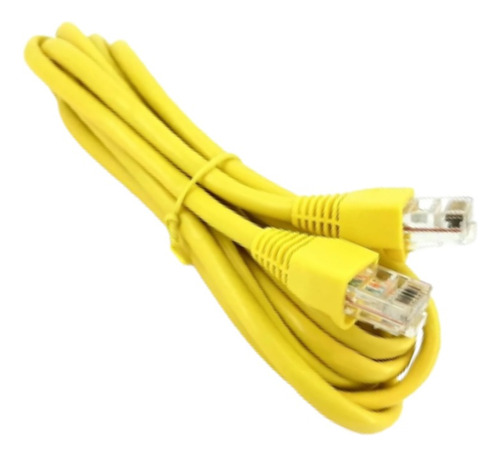 Cable De Red Cat5 Rj45 Amarillo 1 Metro