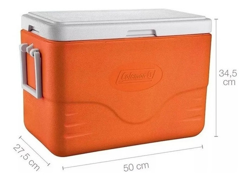 Conservadora Coleman Beach 28qt Naranja Camping Playa 26.5 L