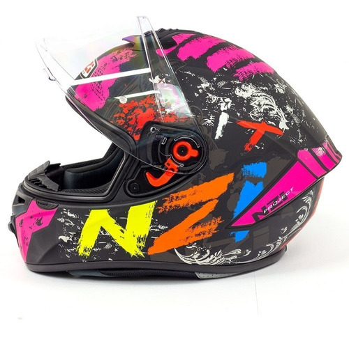 Capacete Nzi Trendy It Preto/rosa