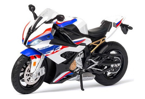 Bmw-s1000rr Miniatura Moto Metálica Con Luz Y Sonido Vintage