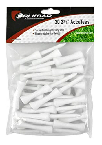 Tees De Golf  Accutees 2 3/4  Blancos (30 Unidades)