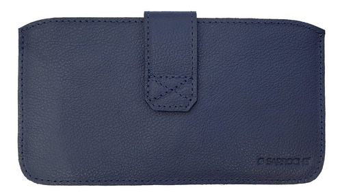 Capa Couro Legítimo Alça E Fecho P/ Kindle Paperwhite Oasis Cor Azul