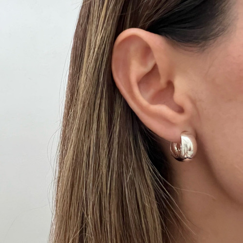 Imagen 7 de 10 de Arracadas De Plata Solida 925 Aretes Mujer Agalea