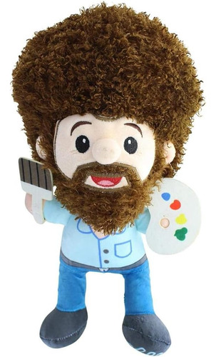 Juguetes Fiesta Bob Ross 10 Pulgadas Plush, Marrón (c20043)