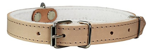 Perros Mi Amor Genuine Piel Felt Padded Dog Collar Iv3aw