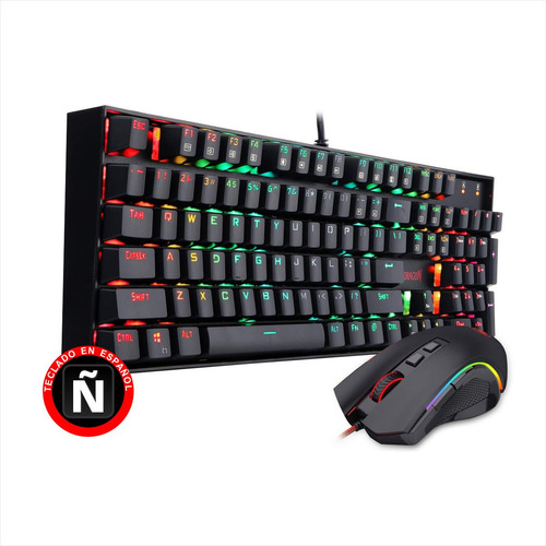 Combo Gamer Redragon K551rgb, Teclado Mecánico + Mouse M607