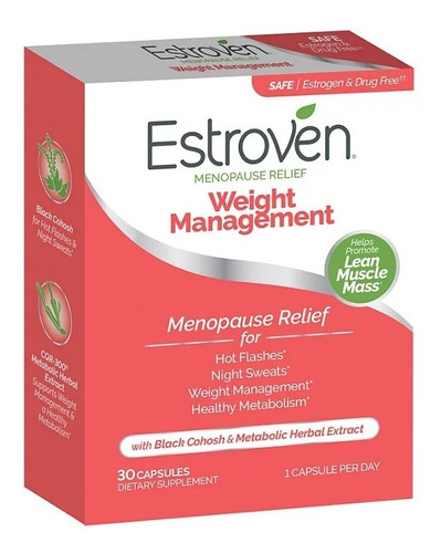 Estroven, Menopause Relief + Weight. 30 Tabletas.