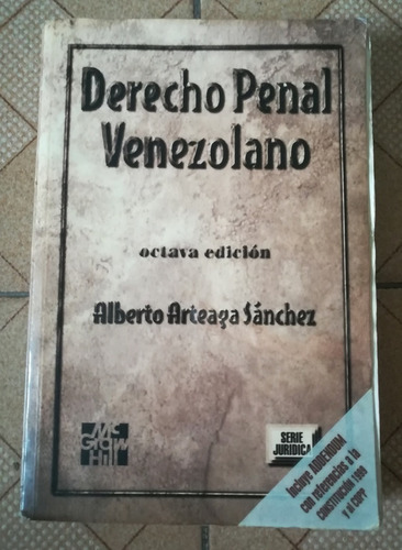 Libro Derecho Penal Venezolano, 8va Edición, Mcgraw-hill