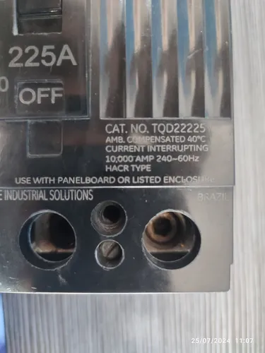 Breaker Tqd 2x225a 220v G.e