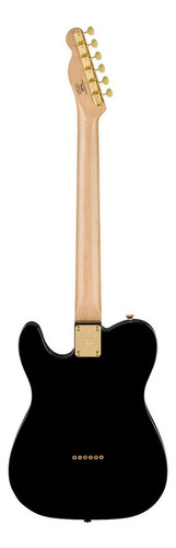 Guitarra elétrica Squier by Fender 40th Anniversary Telecaster de nyatoh 2022 black poliuretano brilhante com diapasão de louro indiano