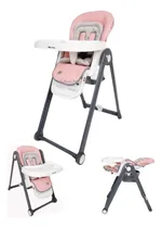 Comprar Silla De Comer Bebes Plegable Graduable Rizzo Bh. Color Beich Rosado Silla Regulable Pastel