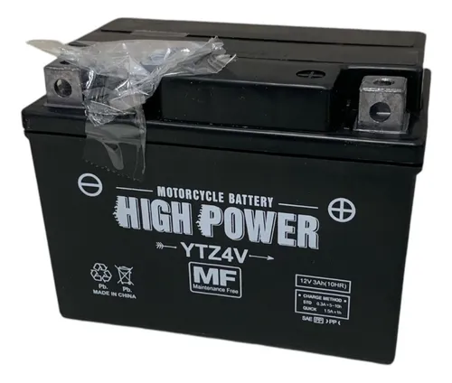 Bateria High Power Ytz4v Gel 12v 3ah Vzh Srl