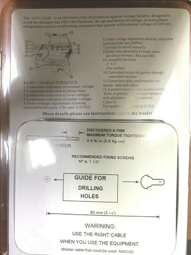 Protector Voltaje Minisplit Compresor Inverter Bomba 220 V