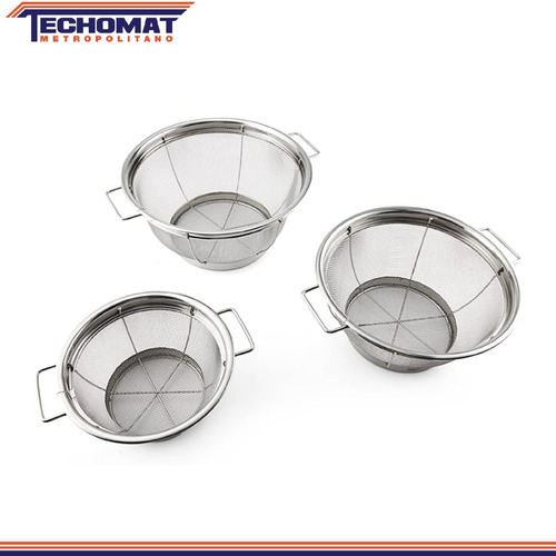 Colador Acero.inox Set 3 Piezas Farberware