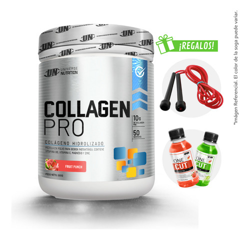 Collagen Pro 500gr Colágeno Un Fruit Punch + Regalos