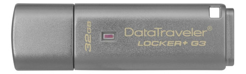 Memoria USB Kingston DataTraveler Locker+ G3 DTLPG3 32GB 3.0 plateado