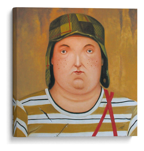 Canvas Lab Cuadro Chavo Del Ocho 20x20, Fernando Botero