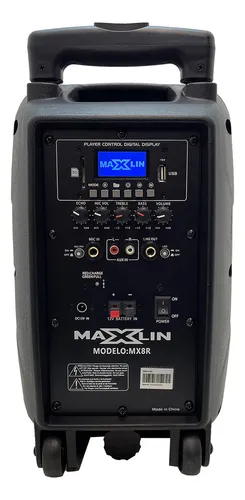 Cabina Recargable Maxlin 8 Pulgadas Mx8r
