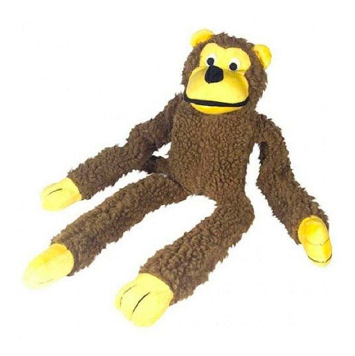 Macaco Chalesco Brinquedo Para Cães Pelúcia Marrom