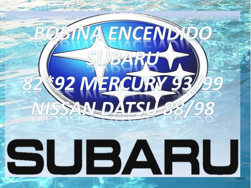 Bobina Encendido Subaru 89/92mercury93/99nissan-datsu 88/98