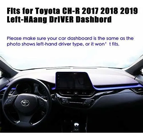 Protector De Tablero Para Toyota Chr Ch-r 2017-2020, Rojo