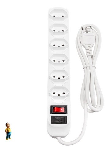 Imagem 1 de 5 de Epe 1006 Protetor Eletrônico Com 6 Tomadas Intelbras