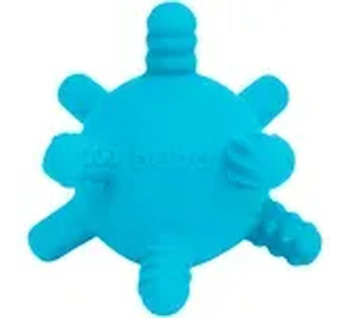 Brinquedo Bebe Mordedor Bolinha Multi Texturas Buba Azul