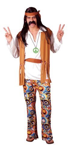 Woodstock Hippie Adult Costume Fancy Dress B001v8soeo_030424