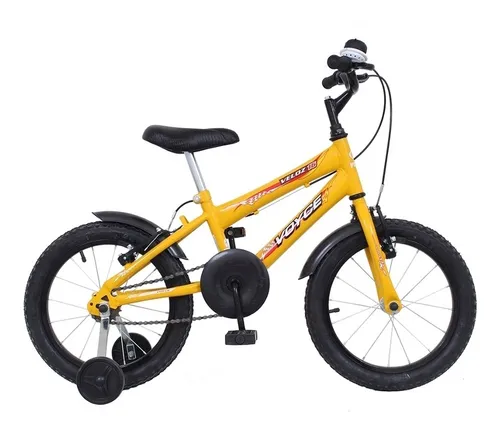 Bicicleta Infantil Voyce Veloz Amarela Aro 16 Alum nio