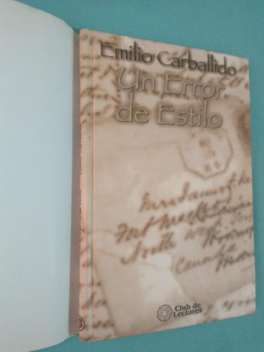 Un Error De Estilo - Emilio Carballido, Club De Lectores