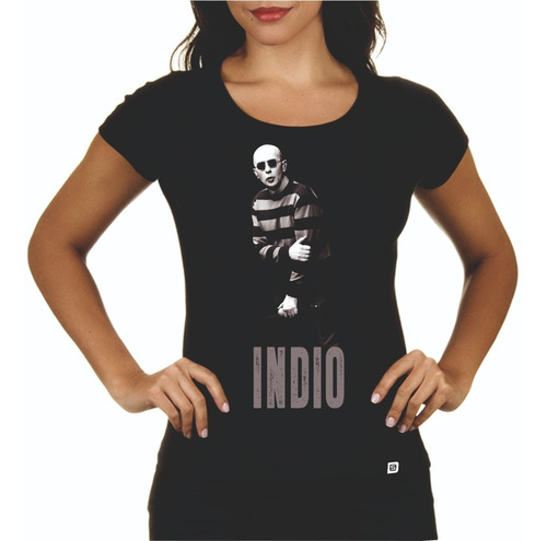 Remeras Mujer Indio Solari Rock 09 Dtg Digital Stamp Premium