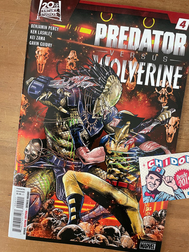 Comic - Predator Vs Wolverine #4 Marco Checchetto
