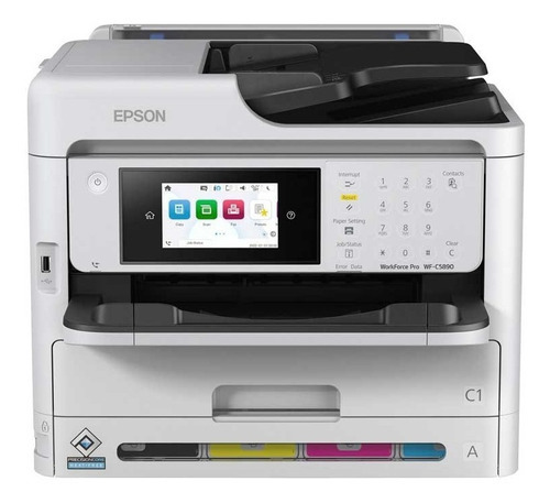 Impresora Multifunción A Color Epson Workforce Wf-c5810 Con Wifi 220v