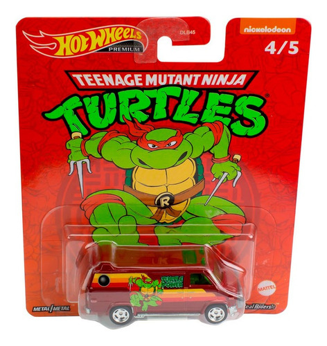 Imagem 5 de 6 de Set 5 Miniaturas Hot Wheels Premium - Tartarugas Ninjas