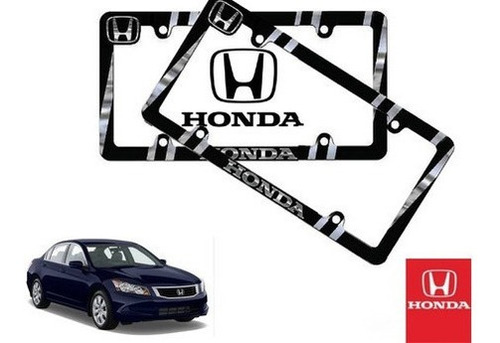 Par Porta Placas Honda Accord Sedan 2.4 2008 A 2012 Original