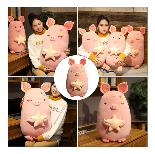 Almohada De Peluche Con Forma De Cerdo De Dibujos Animados P