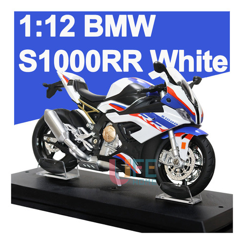 1:12 1000cc Miniatura Moto Metal Con Luz Y Sonido Case