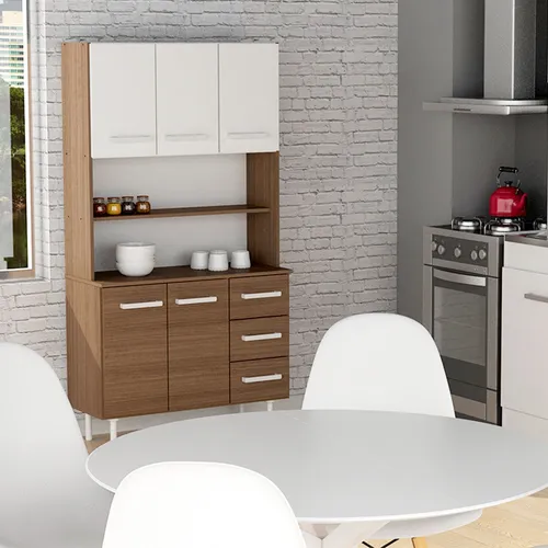 Mueble Aparador Para Cocina Triplo Kit Blanco Mosconi